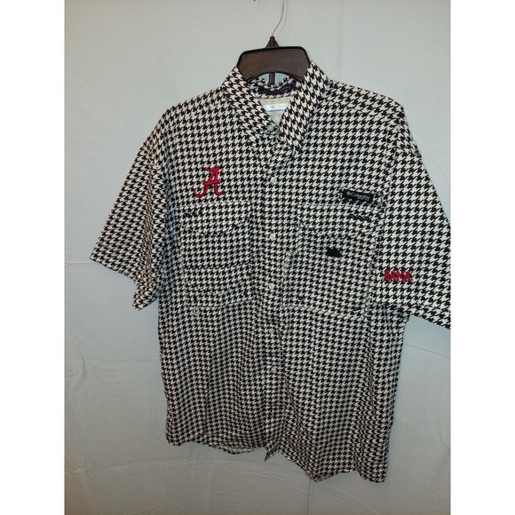 Columbia Sportswear Houndstooth Alabama Crimson Tide Open Down the front (size M - Picture 1 of 5